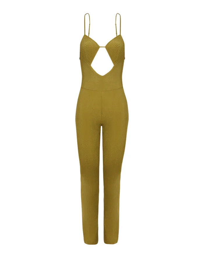 Women ViX Paula Hermanny Jumpsuits and Rompers Barbara Jumpsuit 8211 Avocado