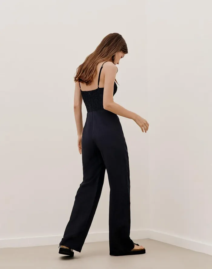 Women ViX Paula Hermanny Jumpsuits and Rompers Francis Jumpsuit 8211 Black