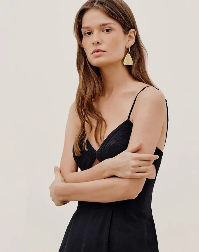 Women ViX Paula Hermanny Jumpsuits and Rompers Francis Jumpsuit 8211 Black
