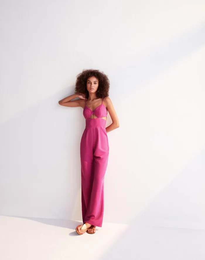 Women ViX Paula Hermanny Jumpsuits and Rompers Francis Jumpsuit 8211 Bubblegum