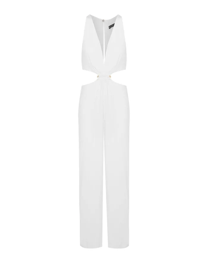 Women ViX Paula Hermanny Jumpsuits and Rompers Nayara Detail Jumpsuit 8211 Off White