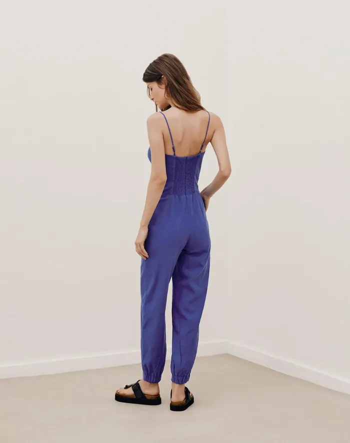 Women ViX Paula Hermanny Jumpsuits and Rompers Tuane Detail Jumpsuit 8211 Lazuli
