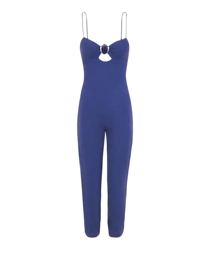 Women ViX Paula Hermanny Jumpsuits and Rompers Tuane Detail Jumpsuit 8211 Lazuli