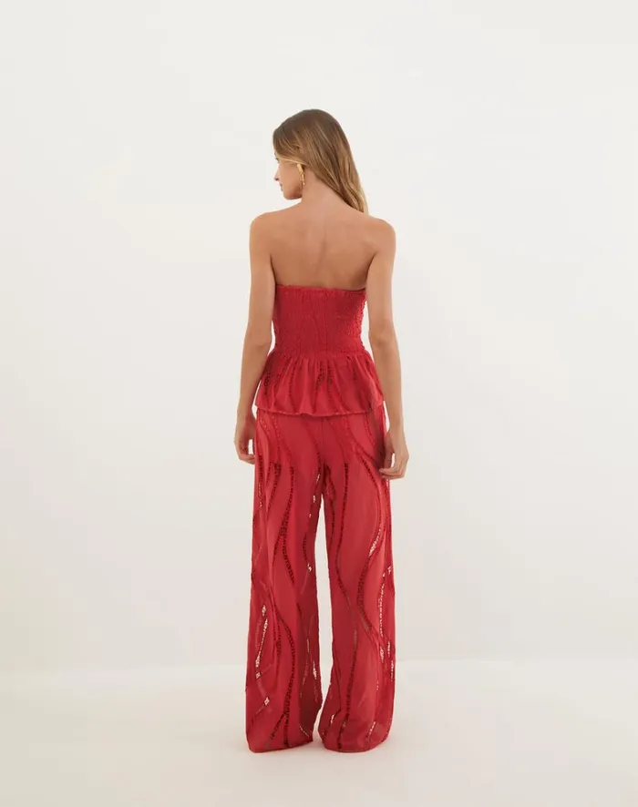 Women ViX Paula Hermanny Matching Sets Babi Top 8211 Raspberry