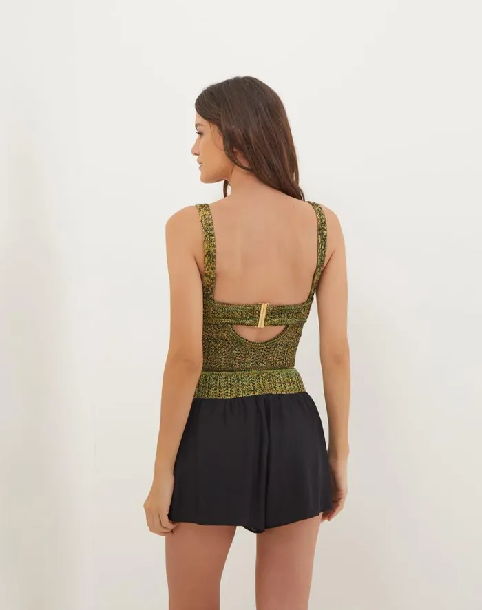 Women ViX Paula Hermanny Matching Sets Knit Aria Top 8211 Green