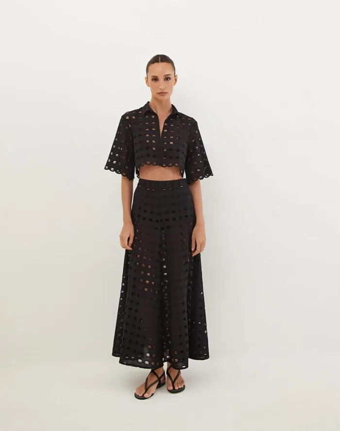 Women ViX Paula Hermanny Matching Sets Lauren Blouse 8211 Black