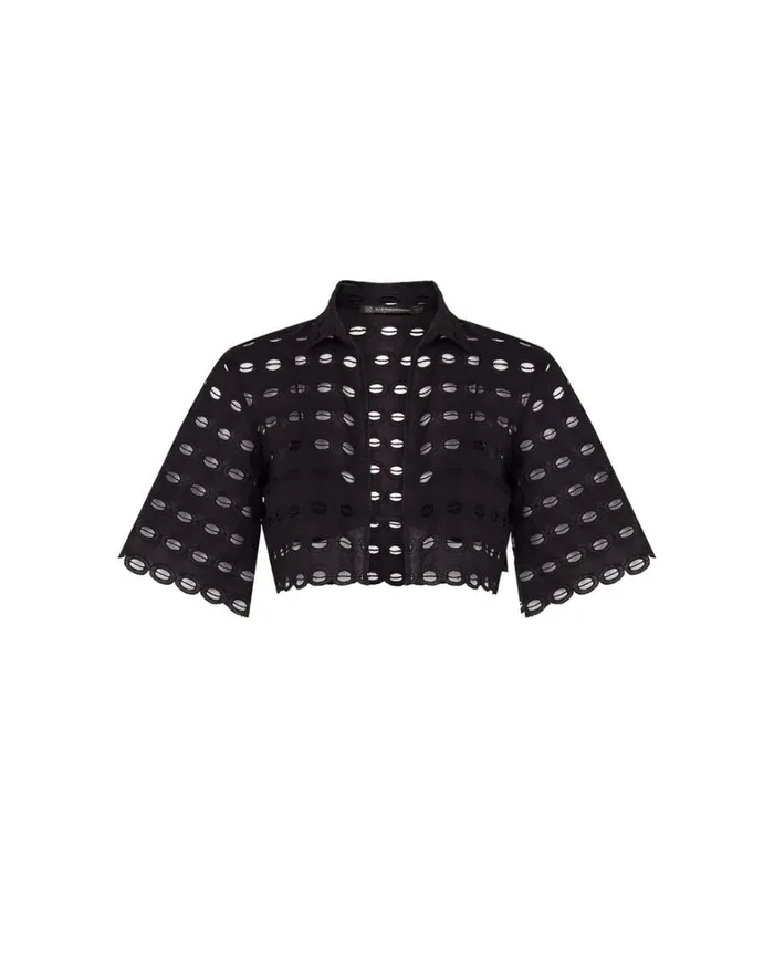 Women ViX Paula Hermanny Matching Sets Lauren Blouse 8211 Black