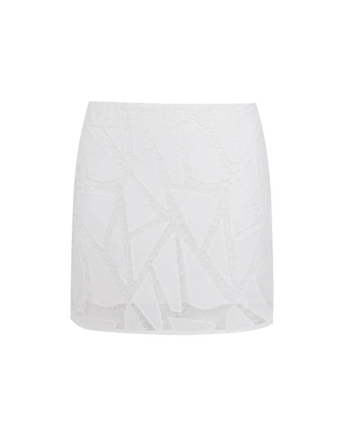 Women ViX Paula Hermanny Matching Sets Luna Mini Skirt 8211 Off White