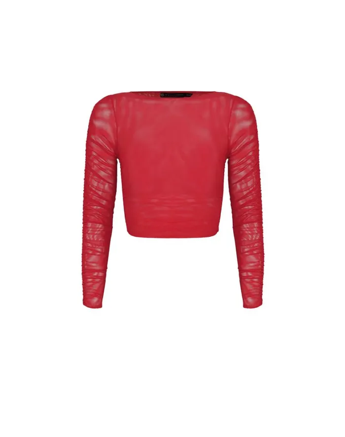 Women ViX Paula Hermanny Matching Sets Mira Long Sleeve Top 8211 Red Poppy