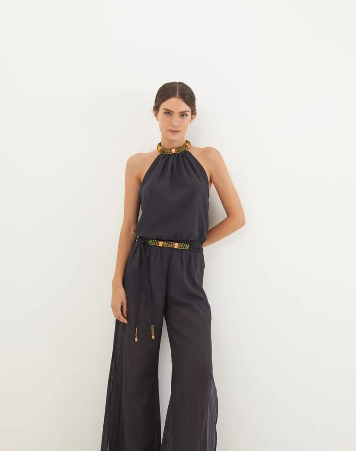 Women ViX Paula Hermanny Matching Sets Sally Blouse 8211 Black