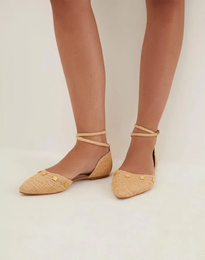 Women ViX Paula Hermanny Sandals Fiorela Flats 8211 Natural