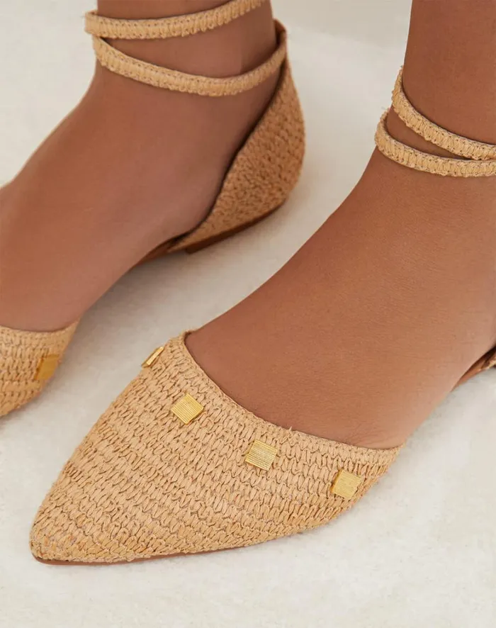 Women ViX Paula Hermanny Sandals Fiorela Flats 8211 Natural
