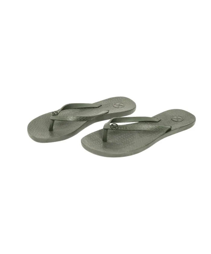 Women ViX Paula Hermanny Sandals Flip Flop 8211 Military