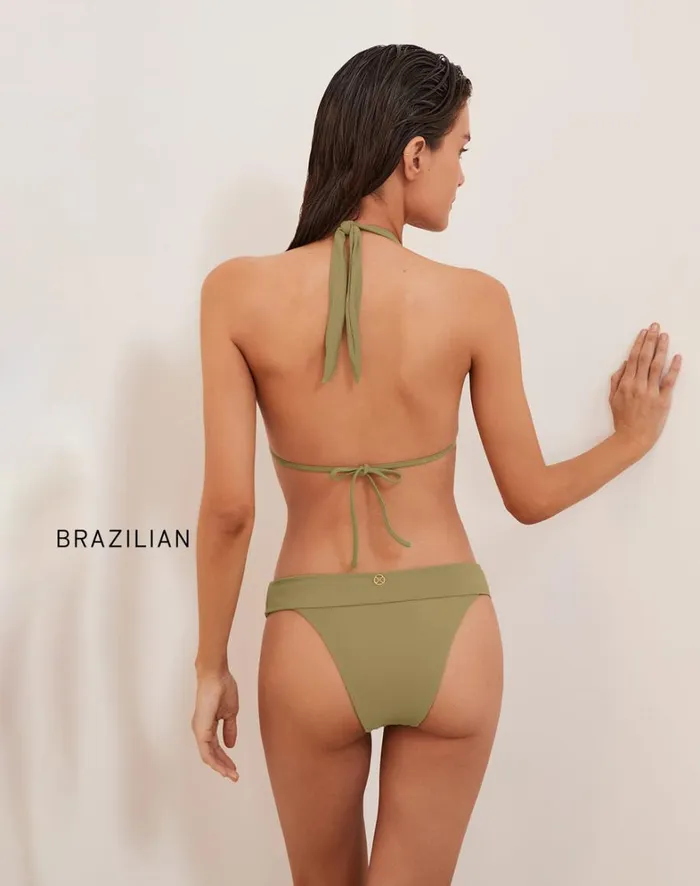 Women ViX Paula Hermanny Tops Brooke Mel Top 8211 Olivine