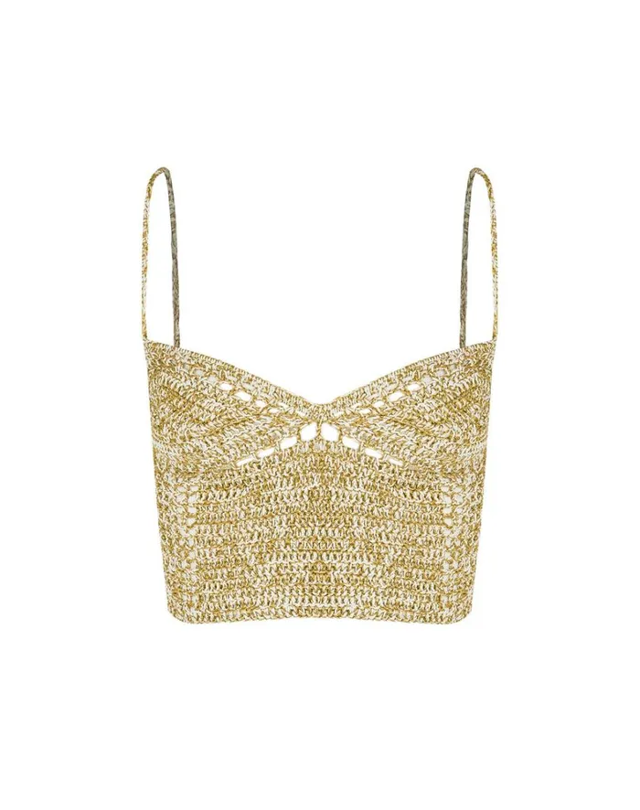 Women ViX Paula Hermanny Tops Celeste Top 8211 Off White