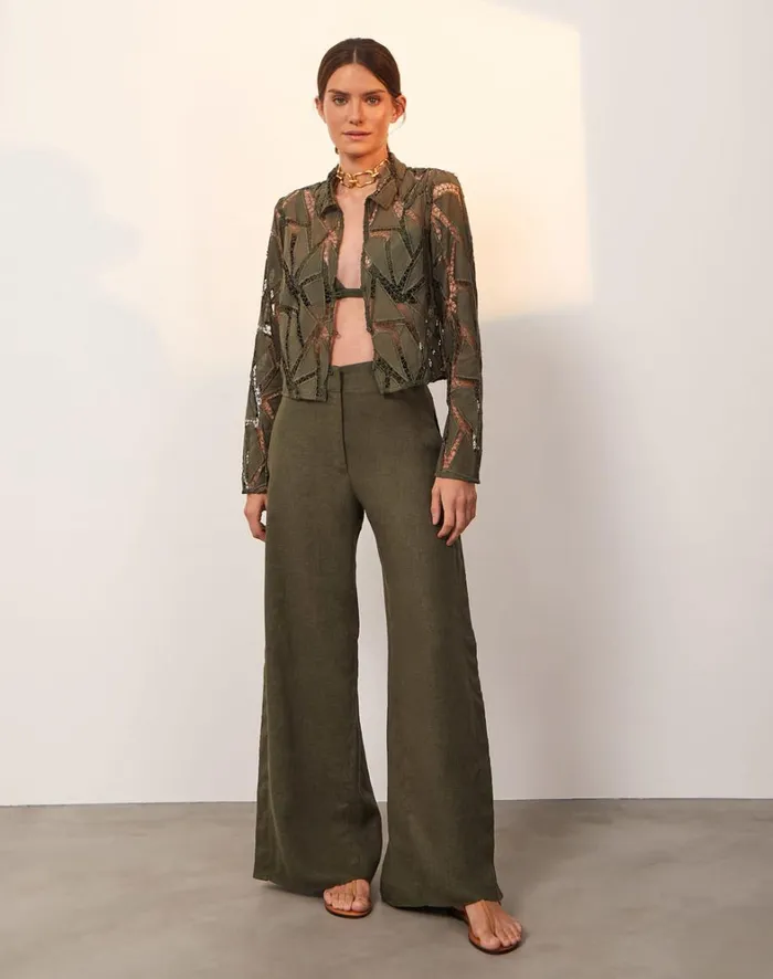 Women ViX Paula Hermanny Tops Collen Top 8211 Evergreen