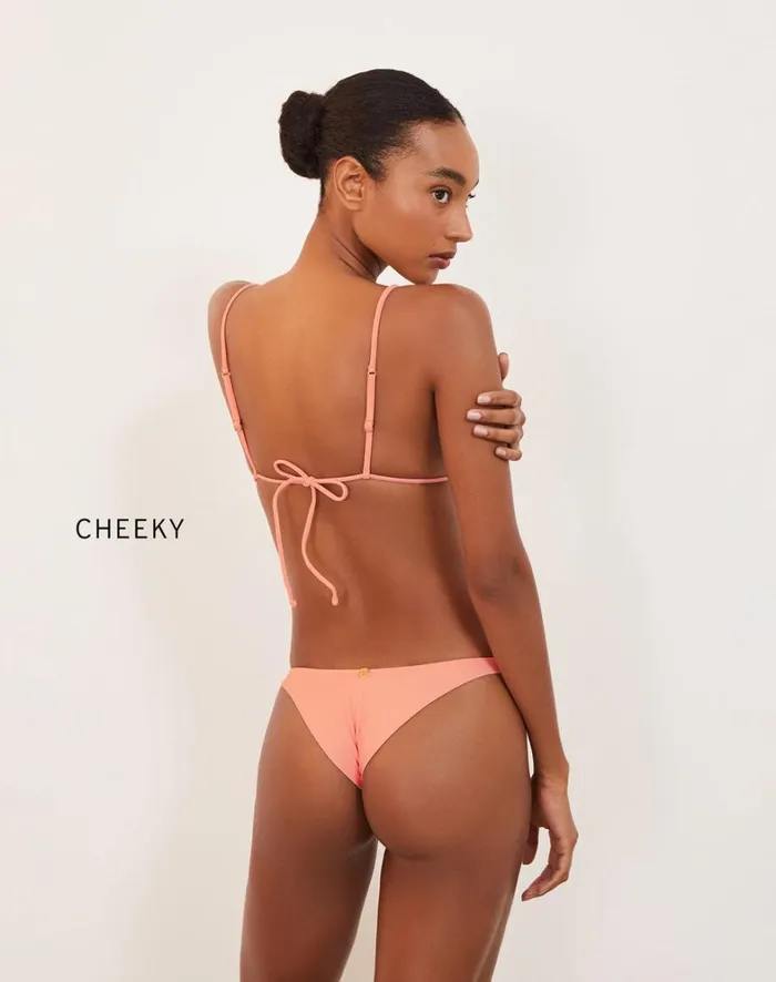 Women ViX Paula Hermanny Tops Cora Parallel Tri Top 8211 Peach