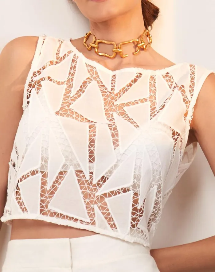 Women ViX Paula Hermanny Tops Elara Blouse 8211 Off White
