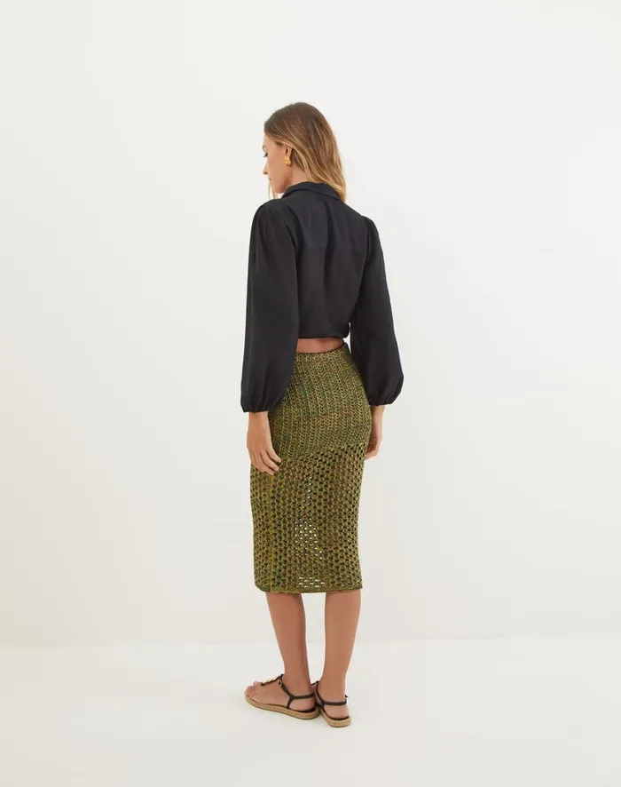 Women ViX Paula Hermanny Tops Erica Blouse 8211 Black