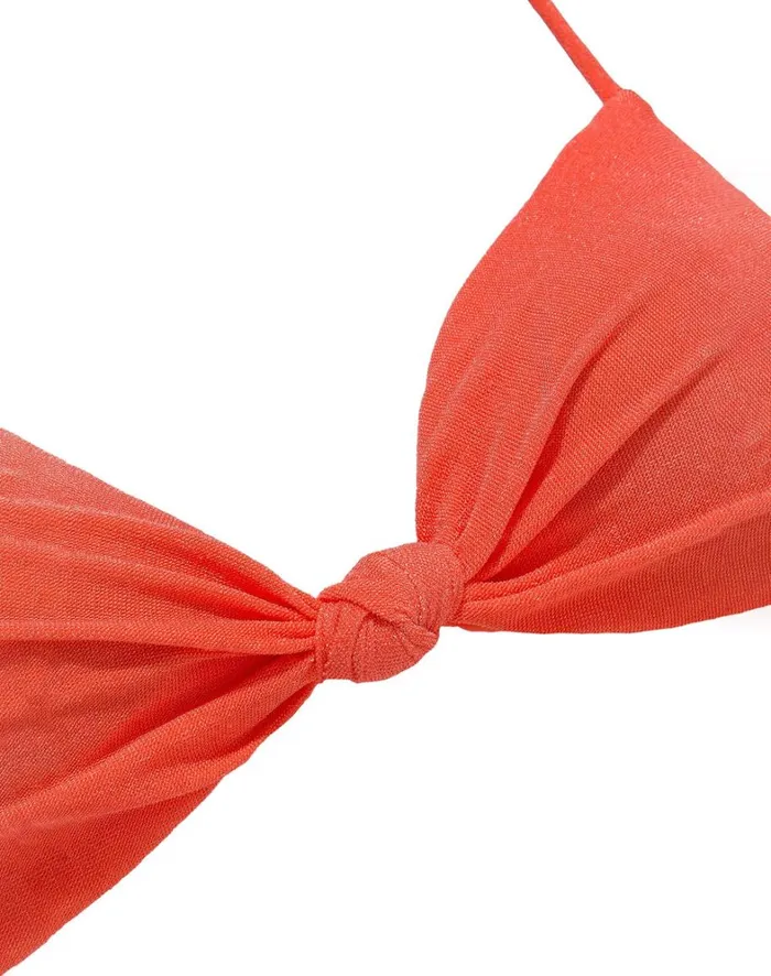 Women ViX Paula Hermanny Tops Erin Knot Top 8211 Tomato