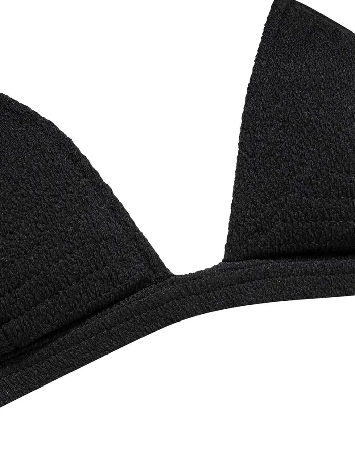 Women ViX Paula Hermanny Tops Firenze Emily Neo Slim Tri Top 8211 Black
