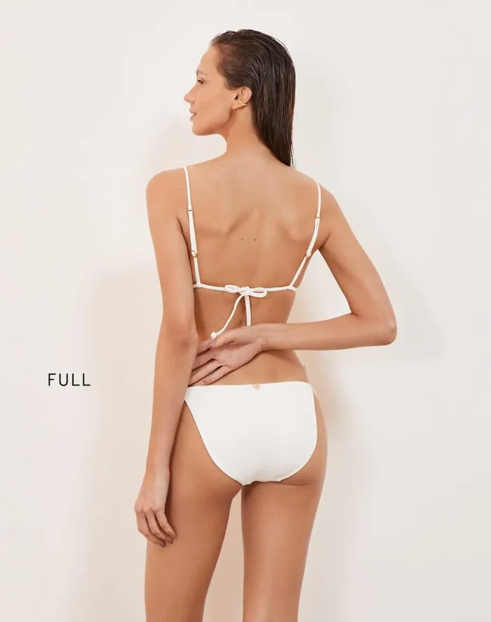 Women ViX Paula Hermanny Tops Firenze Lou Parallel Tri Top 8211 White