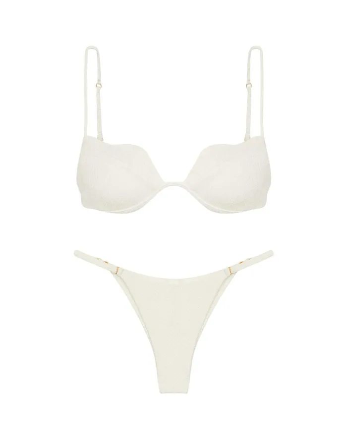 Women ViX Paula Hermanny Tops Firenze Lou Top 8211 White