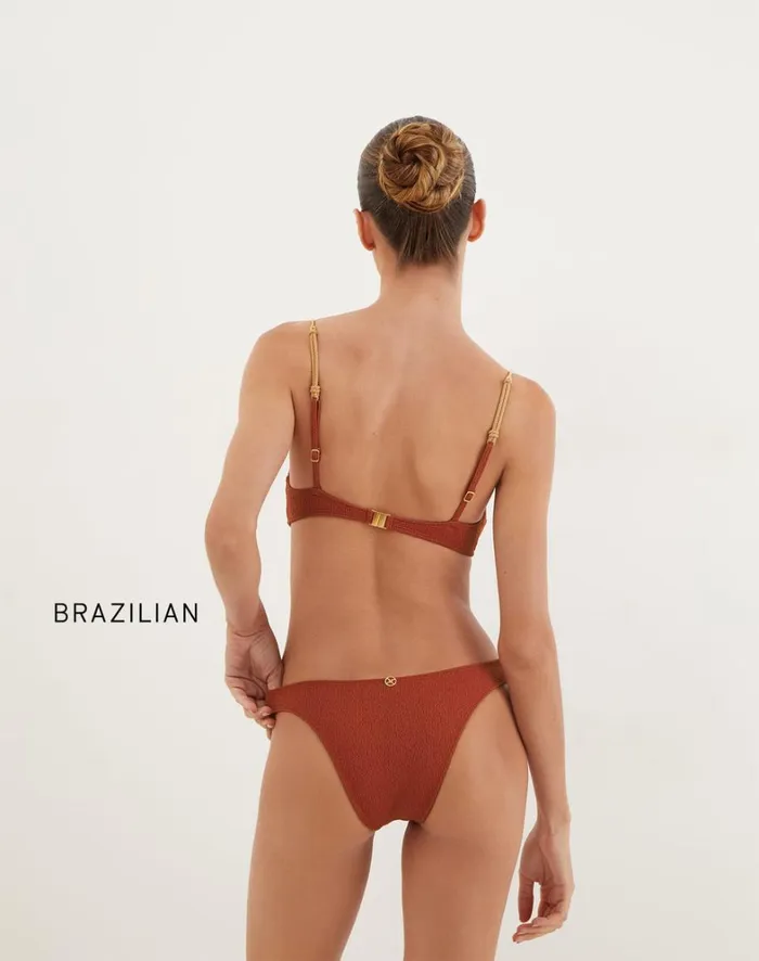 Women ViX Paula Hermanny Tops Firenze Mandy Amelia Top 8211 Redwood