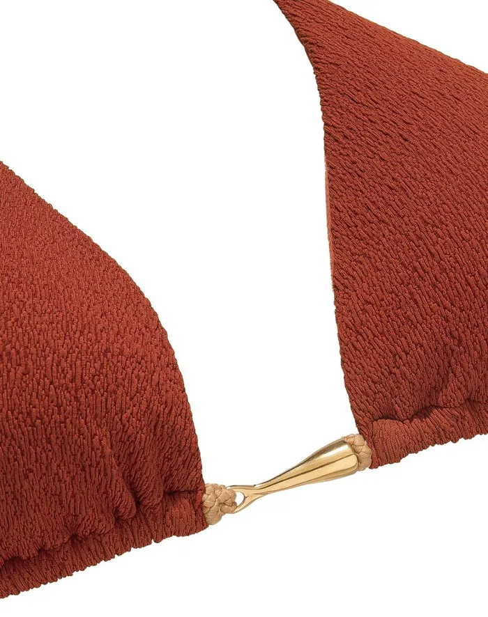 Women ViX Paula Hermanny Tops Firenze Mandy Tri Top 8211 Redwood