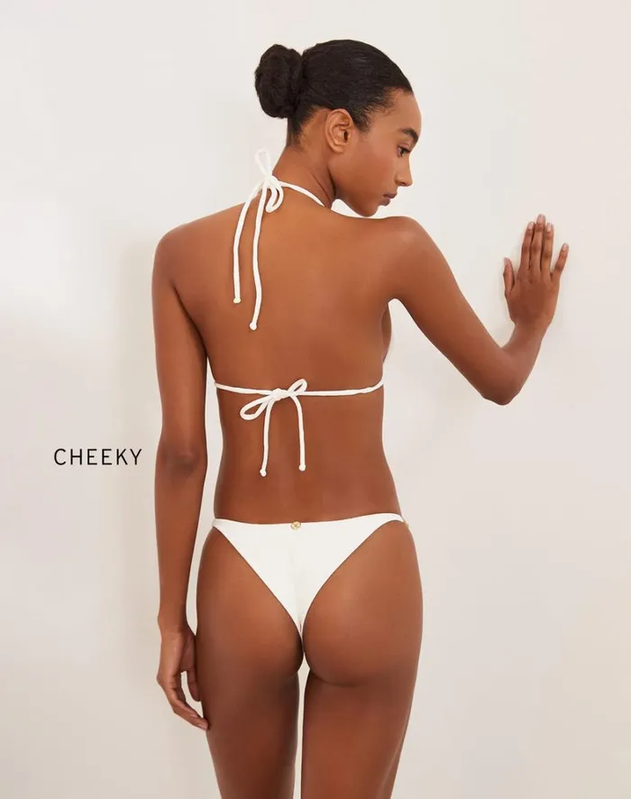 Women ViX Paula Hermanny Tops Firenze Mandy Tri Top 8211 White