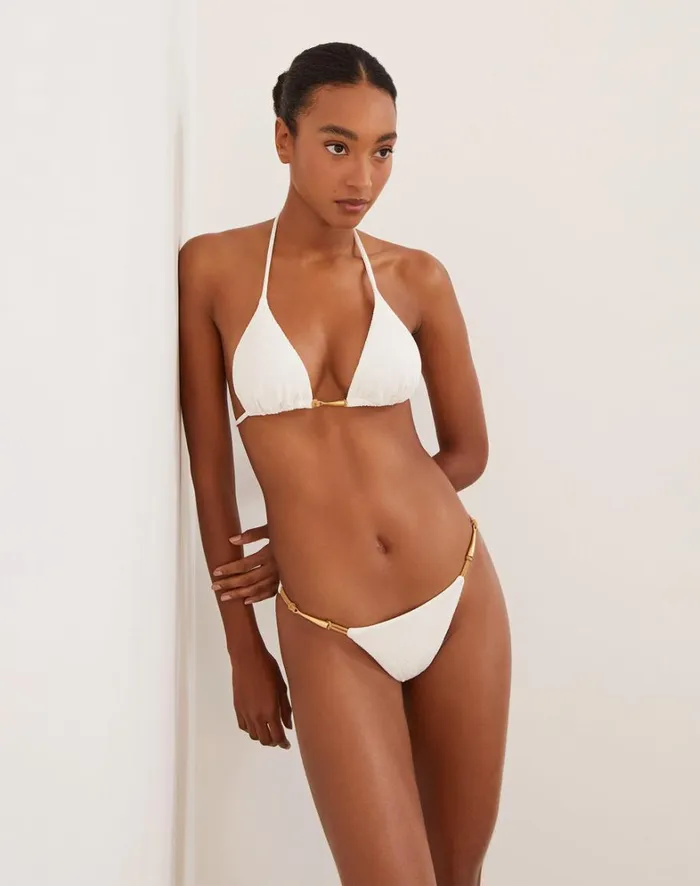 Women ViX Paula Hermanny Tops Firenze Mandy Tri Top 8211 White