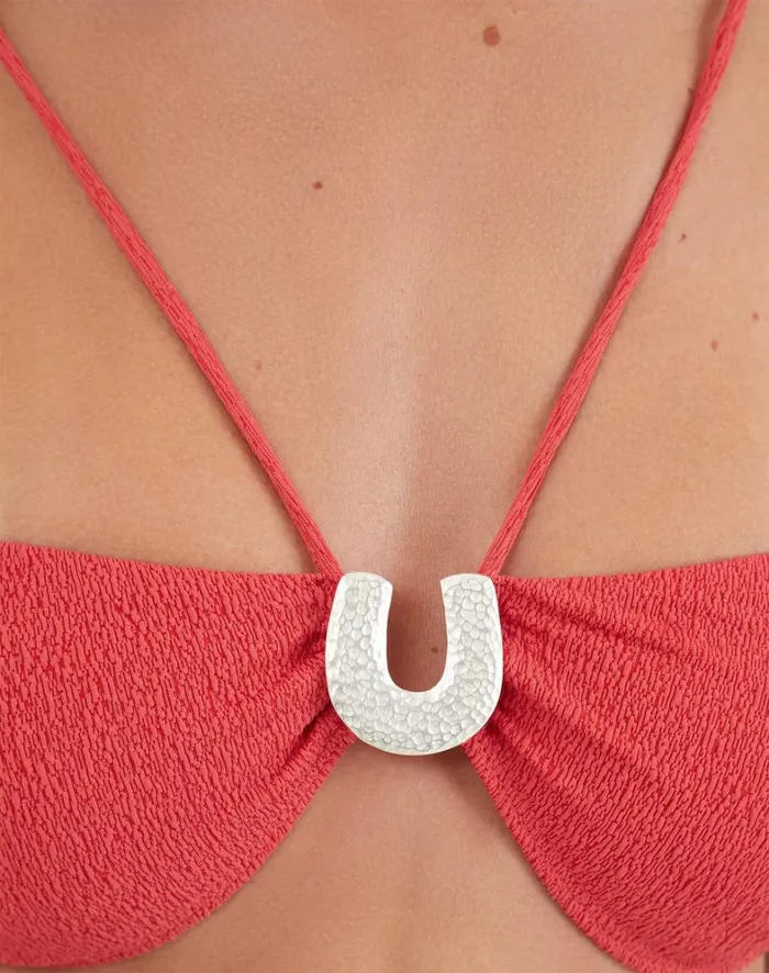 Women ViX Paula Hermanny Tops Firenze Sami Bandeau Top 8211 Raspberry