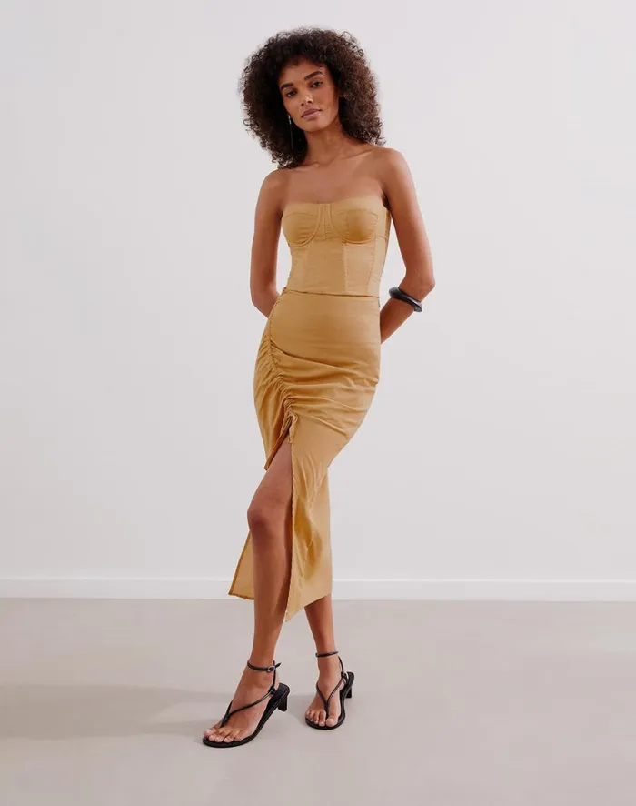 Women ViX Paula Hermanny Tops Inara Top 8211 Walnut