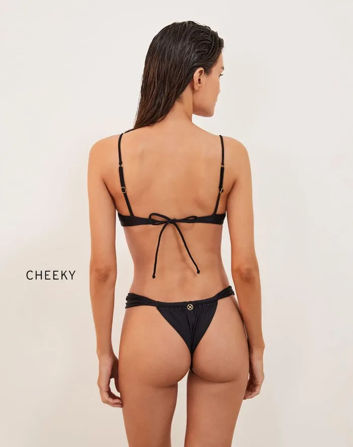 Women ViX Paula Hermanny Tops Ivy Erin Top 8211 Black