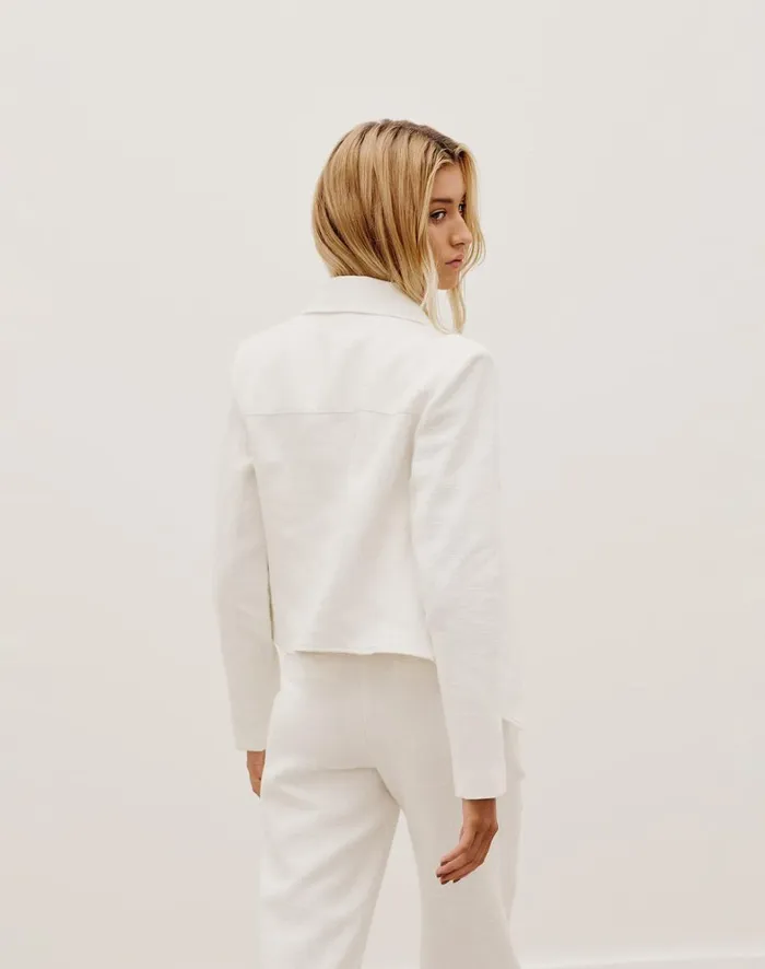 Women ViX Paula Hermanny Tops Joyce Jacket 8211 Off White
