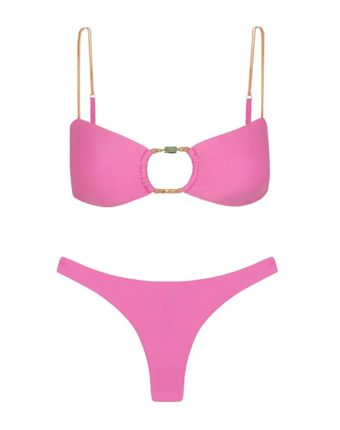 Women ViX Paula Hermanny Tops Kaia Olivia Bandeau Top 8211 Gerbera