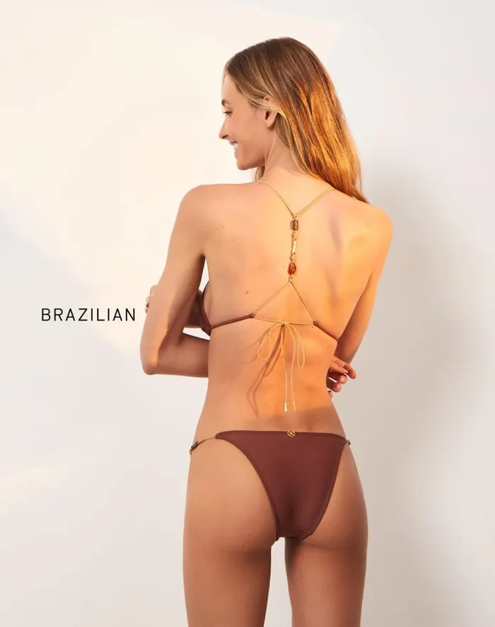 Women ViX Paula Hermanny Tops Kaia T Back Top 8211 Nutshell