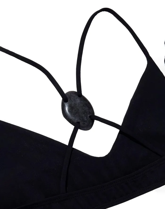 Women ViX Paula Hermanny Tops Kim Li Top 8211 Black