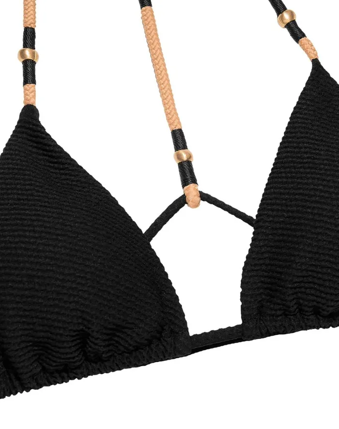 Women ViX Paula Hermanny Tops Layla T Back Top 8211 Black