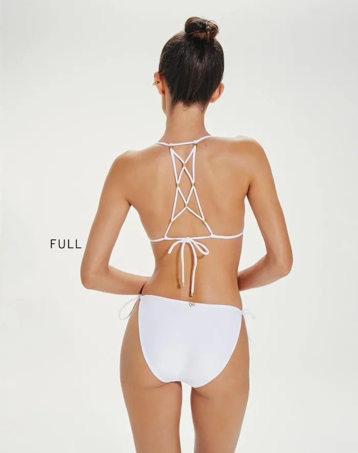 Women ViX Paula Hermanny Tops Lucy Triangle Top 8211 White