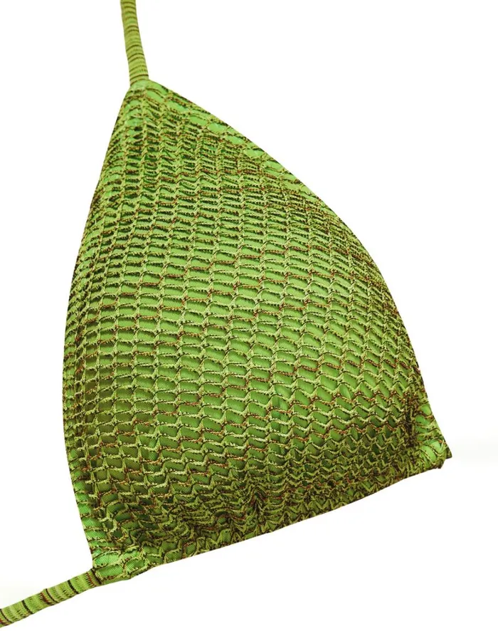 Women ViX Paula Hermanny Tops Mesh Tri Top 8211 Acid Green