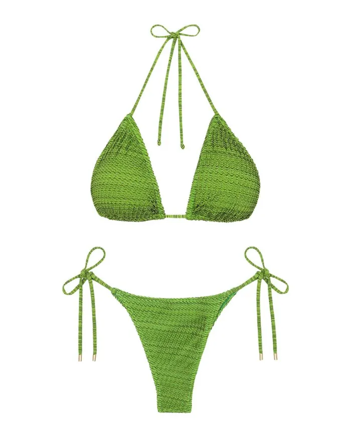 Women ViX Paula Hermanny Tops Mesh Tri Top 8211 Acid Green