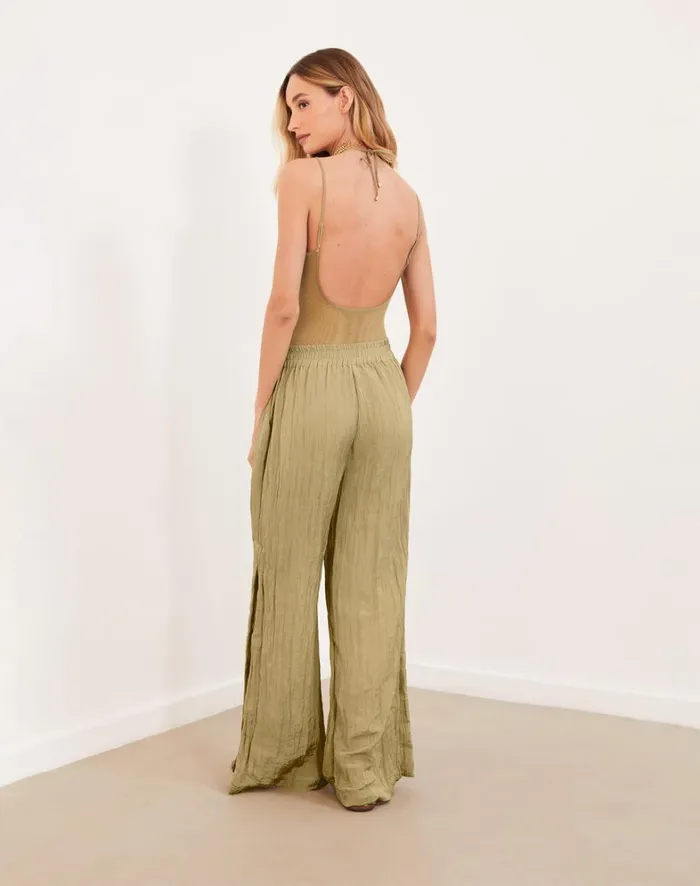 Women ViX Paula Hermanny Tops Misha Bodysuit 8211 Olivine