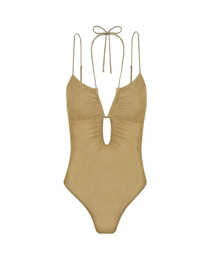 Women ViX Paula Hermanny Tops Misha Bodysuit 8211 Olivine