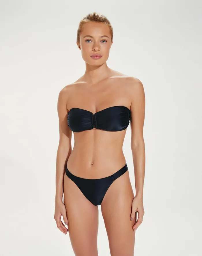 Women ViX Paula Hermanny Tops Square Bandeau Top 8211 Black