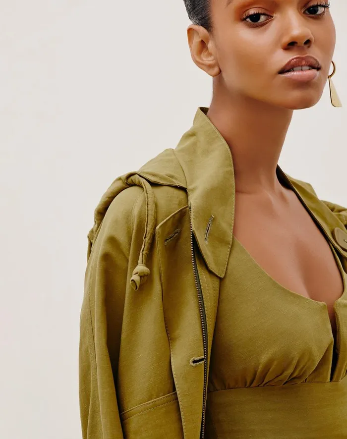 Women ViX Paula Hermanny Tops Yoko Jacket 8211 Avocado