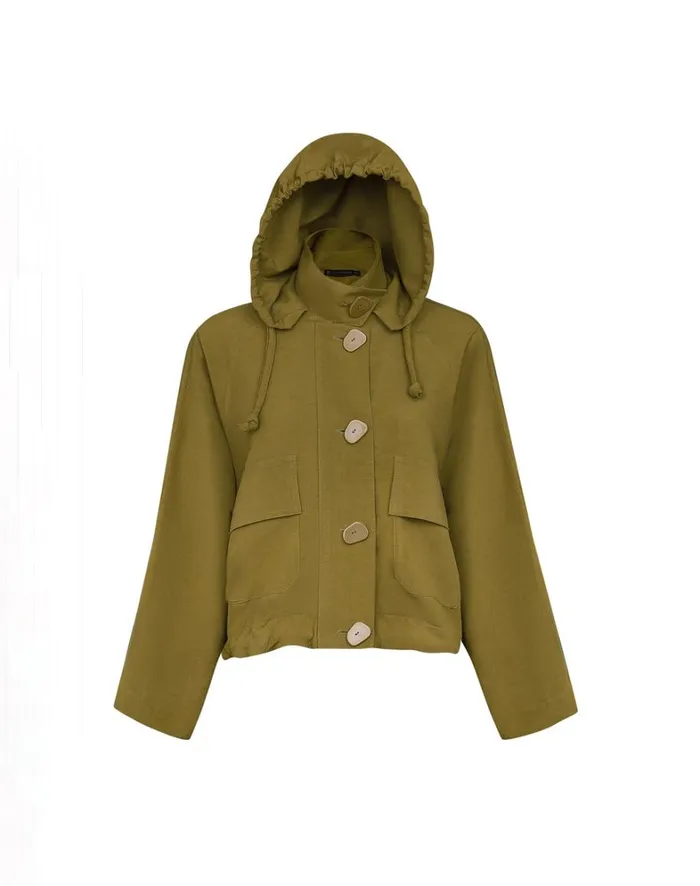 Women ViX Paula Hermanny Tops Yoko Jacket 8211 Avocado