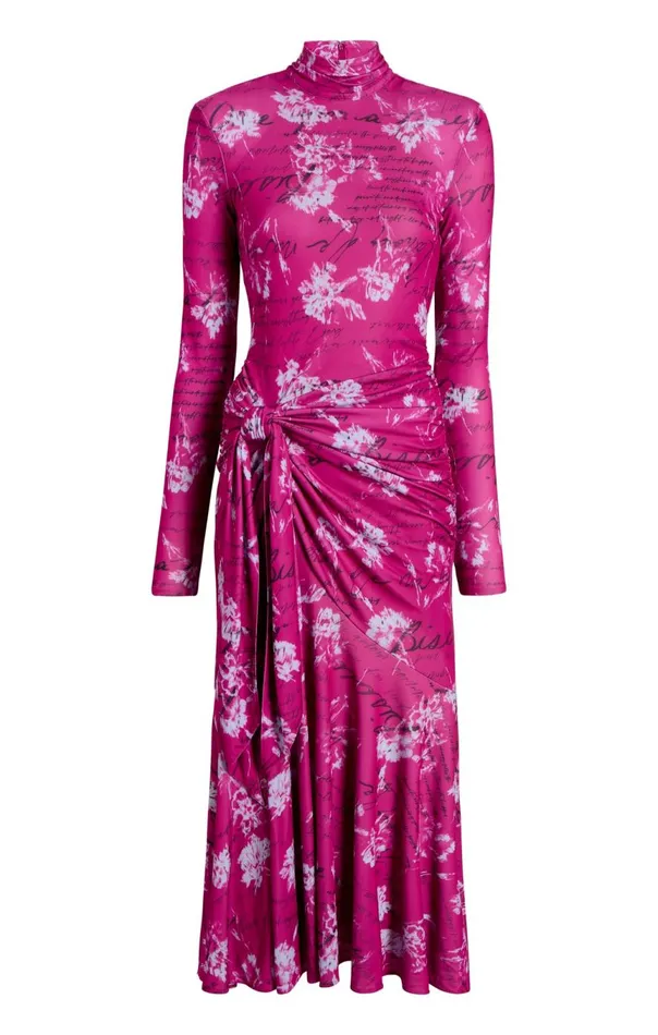 Women Warm Carnation Johnson Dress Plumradishmulti Cinq Sept Midi