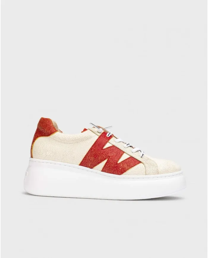 Women White DORITA Sneaker Wonders Platforms
