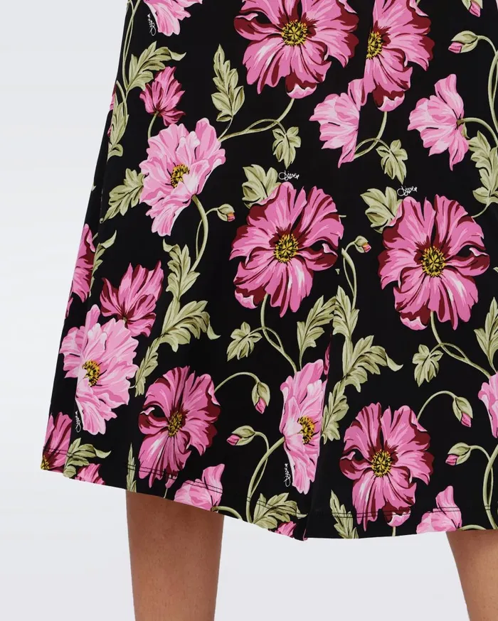 Women Whitley Skirt Hendrix Floral Pink DVF Skirts